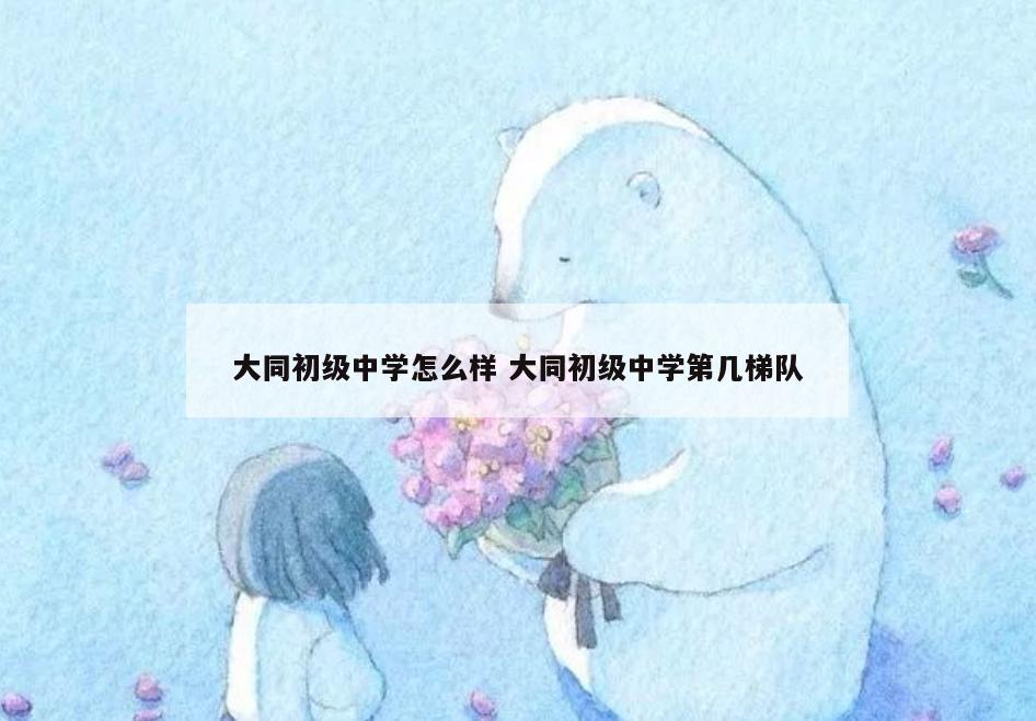 大同初级中学怎么样 大同初级中学第几梯队