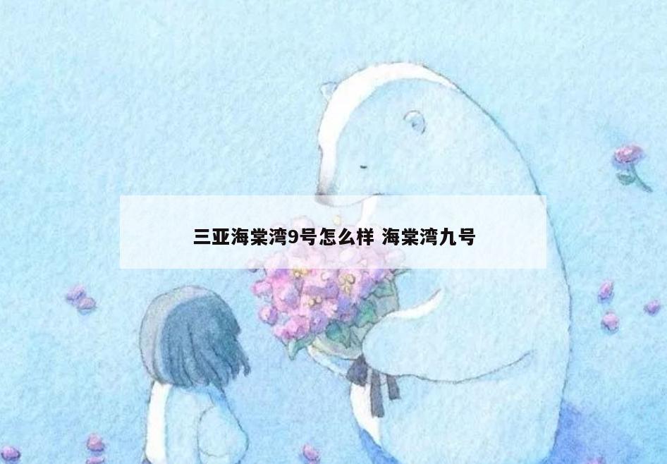 三亚海棠湾9号怎么样 海棠湾九号